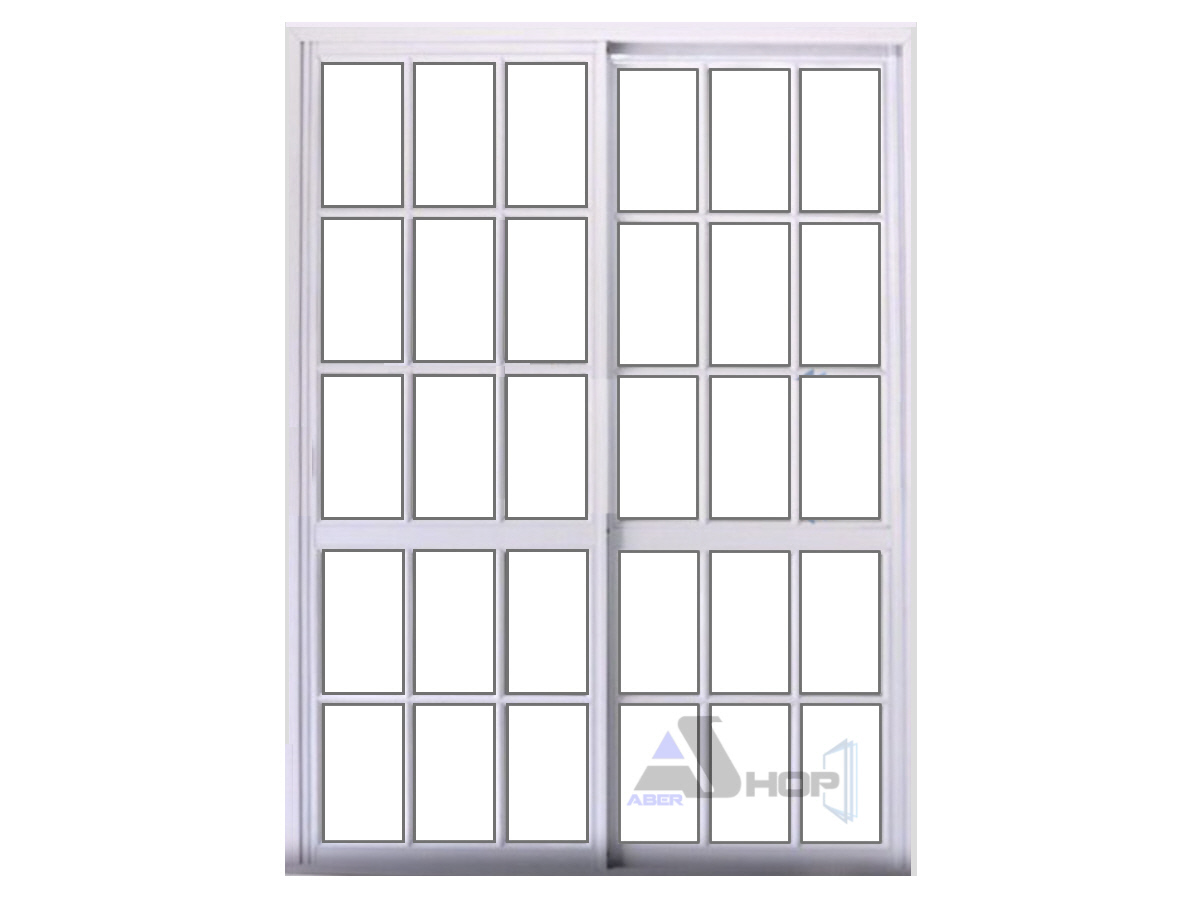 Ventanas Aluminio 180x200 Balcon Vidrio Repartido Mosquitero - Imagen 2