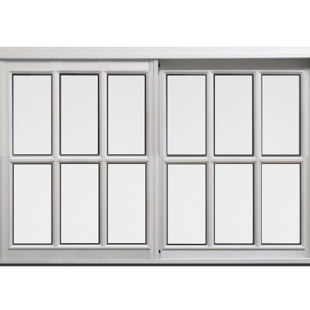 Ventana Aluminio 150x80 Vidrio Repartido