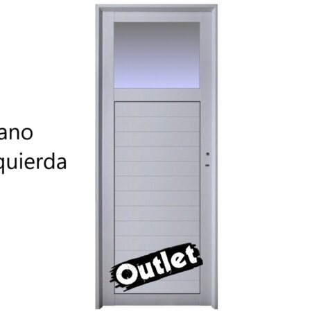 Puerta Aluminio M208 70x200 Con Vidrio Outlet